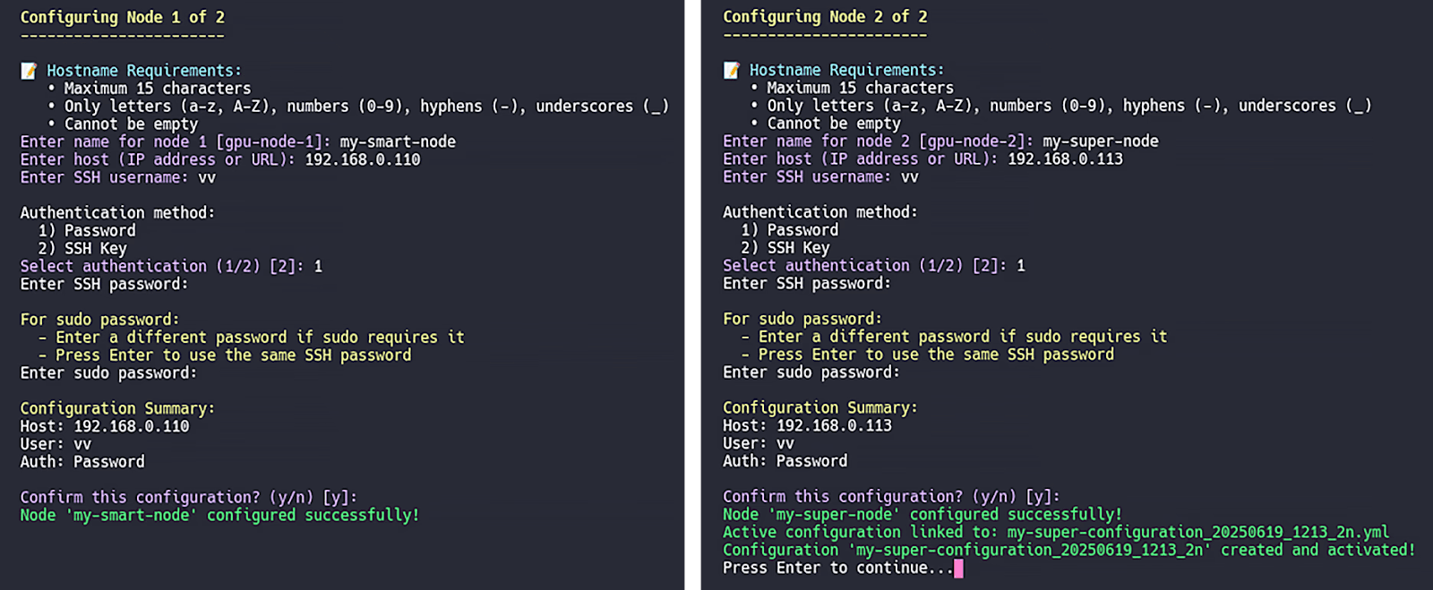 Configuration Process