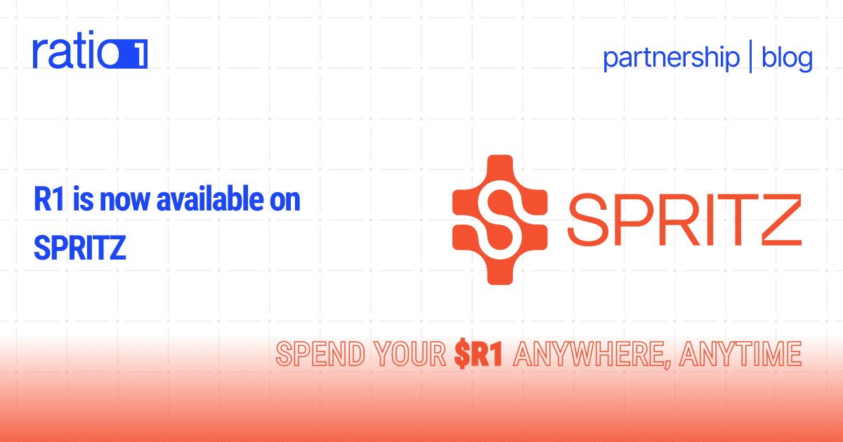 Ratio1 x Spritz Finance: Spend Your R1 Tokens Instantly