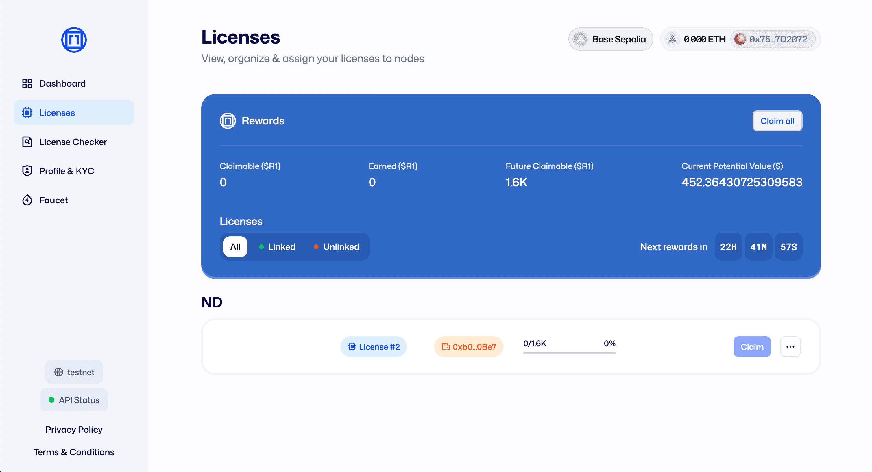 Available License Edge Node NFT