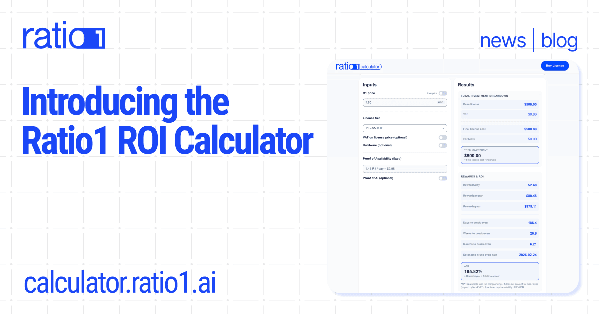 Ratio1 ROI Calculator